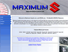 Tablet Screenshot of maximum-suzuki.com